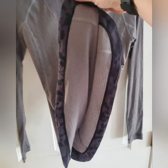 Lululemon Turn It Up Long Sleeve Top Heathered Slate 4 - Picture 12 of 12
